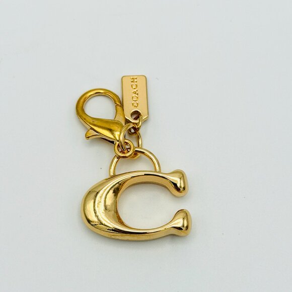 3706 COACH LETTER C KEYCHAIN BAG CHARM - Picture 1 of 4
